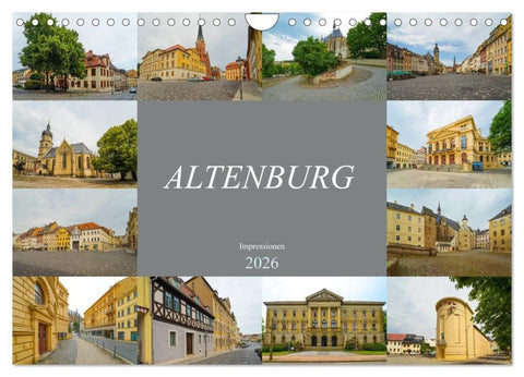 Altenburg Impressionen (Wandkalender 2026 DIN A4 quer), CALVENDO Monatskalender
