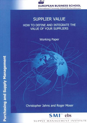 Supplier Value.