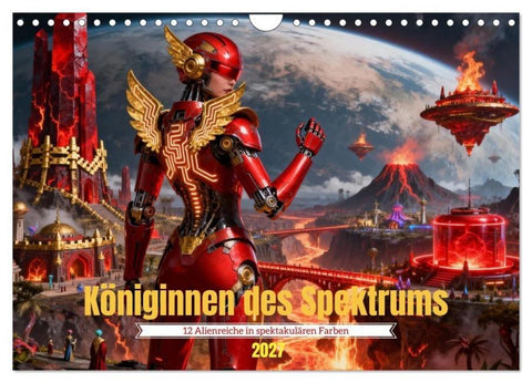 Königinnen des Spektrums (Wandkalender 2027 DIN A4 quer), CALVENDO Monatskalender
