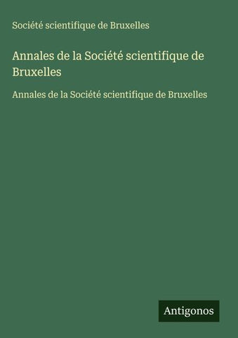 Annales de la Société scientifique de Bruxelles
