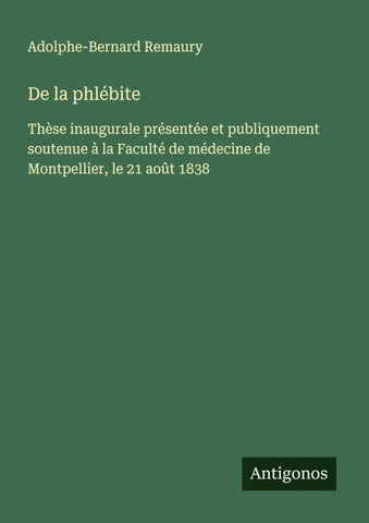 De la phlébite