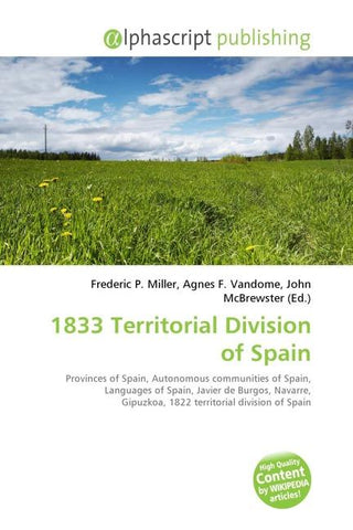 1833 Territorial Division of Spain