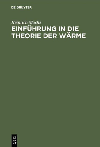 Einführung in die Theorie der Wärme