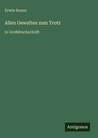 Allen Gewalten zum Trotz
