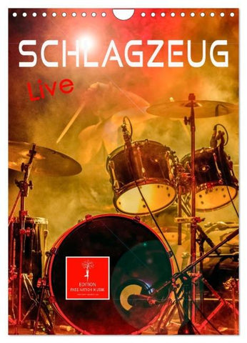 Schlagzeug live (Wandkalender 2026 DIN A4 hoch), CALVENDO Monatskalender