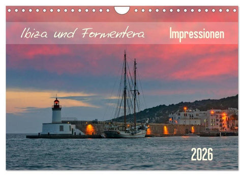 Ibiza und Formentera Impressionen (Wandkalender 2026 DIN A4 quer), CALVENDO Monatskalender