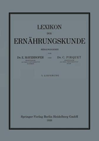 Lexikon der Ernährungskunde