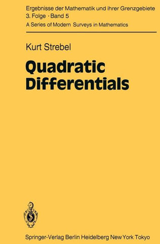 Quadratic Differentials