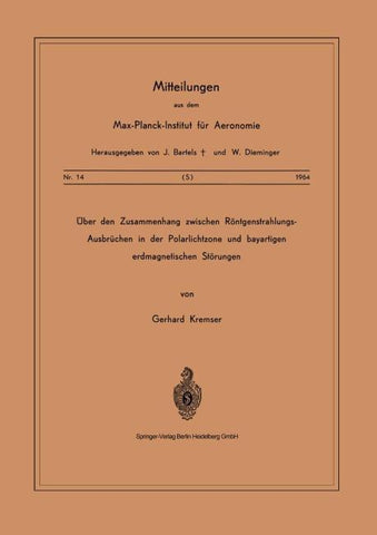 Über den Zusammenhang Zwischen Röntgenstrahlungs-Ausbrüchen in der Polarlichtzone und Bayartigen Erdmagnetischen Störungen
