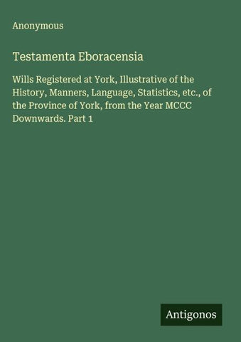 Testamenta Eboracensia
