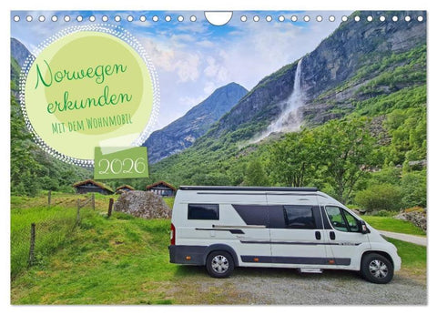 Norwegen erkunden mit dem Wohnmobil (Wandkalender 2026 DIN A4 quer), CALVENDO Monatskalender