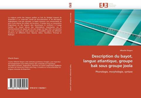 Description du bayot, langue atlantique, groupe bak sous groupe joola