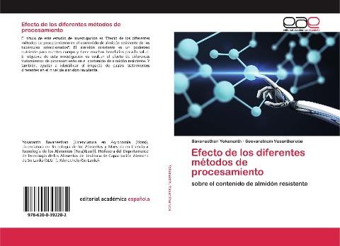 Efecto de los diferentes métodos de procesamiento