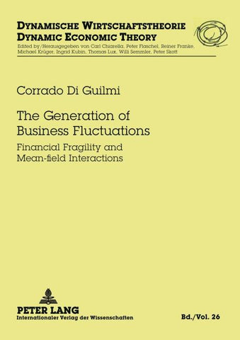 The Generation of Business Fluctuations