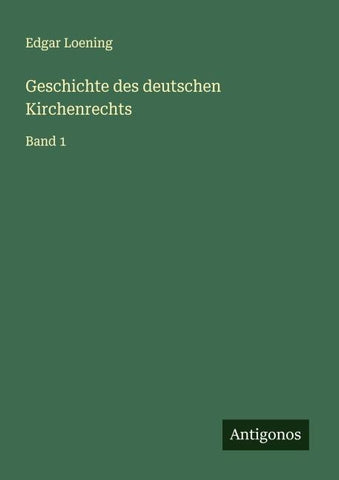Geschichte des deutschen Kirchenrechts