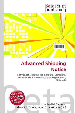 Advanced Shipping Notice