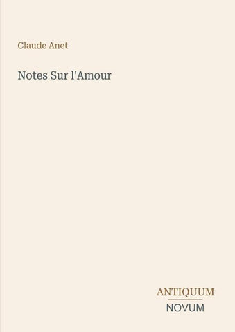 Notes Sur l'Amour