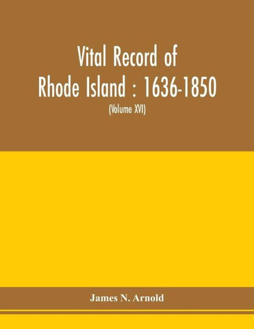 Vital record of Rhode Island