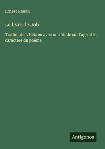Le livre de Job