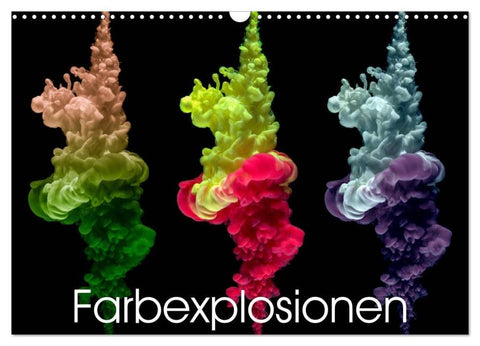 Farbexplosionen (Wandkalender 2026 DIN A3 quer), CALVENDO Monatskalender
