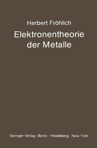 Elektronentheorie der Metalle