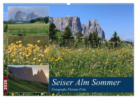 Seiser Alm Sommer (Wandkalender 2026 DIN A2 quer), CALVENDO Monatskalender