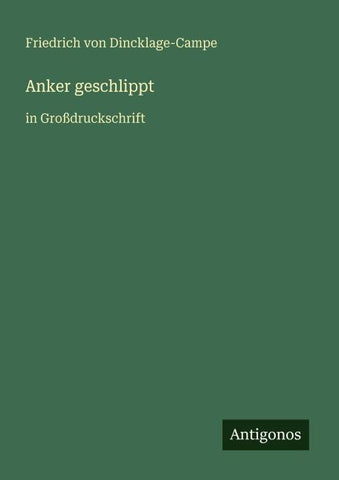 Anker geschlippt