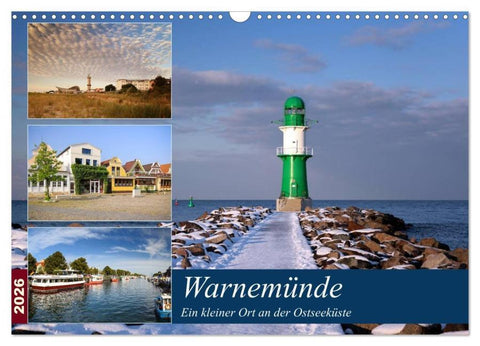 Urlaub in Warnemünde (Wandkalender 2026 DIN A3 quer), CALVENDO Monatskalender