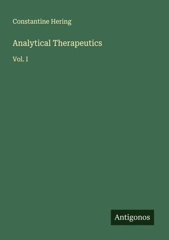 Analytical Therapeutics
