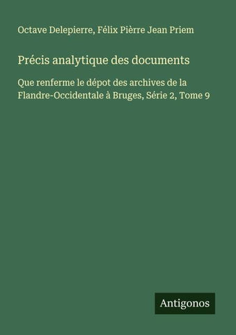 Précis analytique des documents