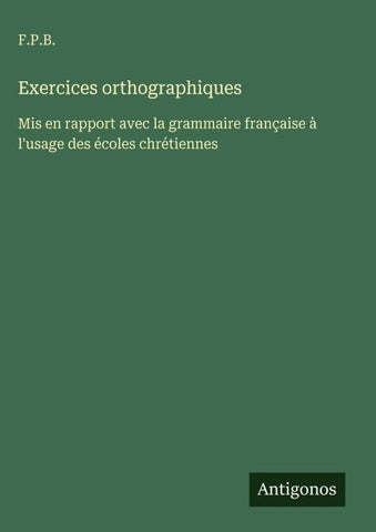 Exercices orthographiques