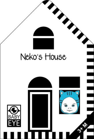 Neko’s House: Kontrastreiches Faltbuch für Babys · Kontrastbuch angepasst an Babyaugen · Schwarz Weiß Buch für Neugeborene · Mein erstes Bilderbuch · Montessori Buch