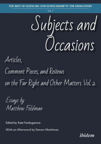 Subjects and Occasions