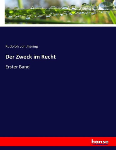 Der Zweck im Recht