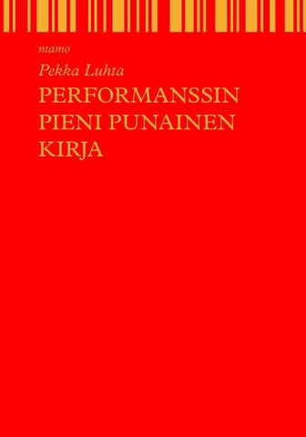 Performanssin pieni punainen kirja