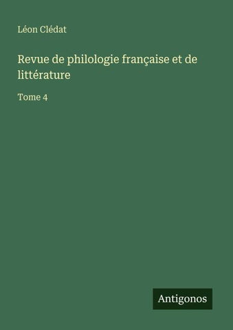 Revue de philologie française et de littérature
