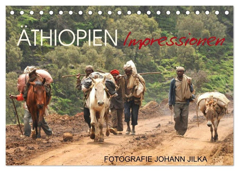 Äthiopien Impressionen (Tischkalender 2026 DIN A5 quer), CALVENDO Monatskalender