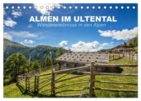 Almen im Ultental (Tischkalender 2026 DIN A5 quer), CALVENDO Monatskalender