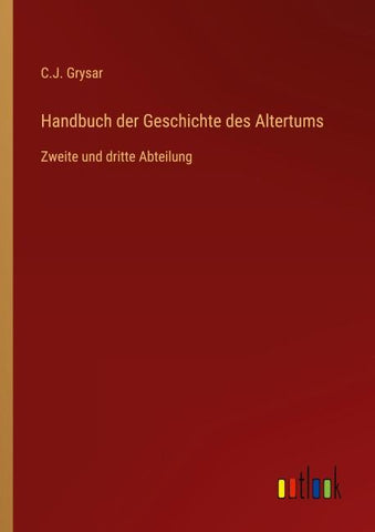 Handbuch der Geschichte des Altertums