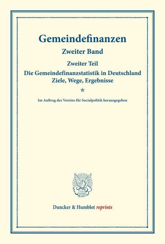 Gemeindefinanzen.