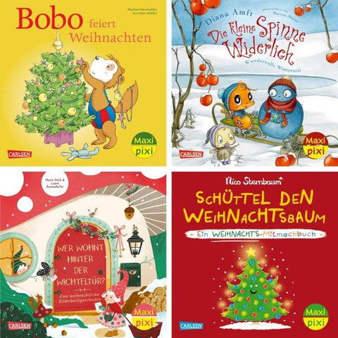 Maxi-Pixi-4er-Set 128: Winter, Wichtel, Weihnachtszeit (4x1 Exemplar)