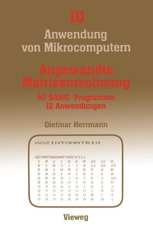 Angewandte Matrizenrechnung