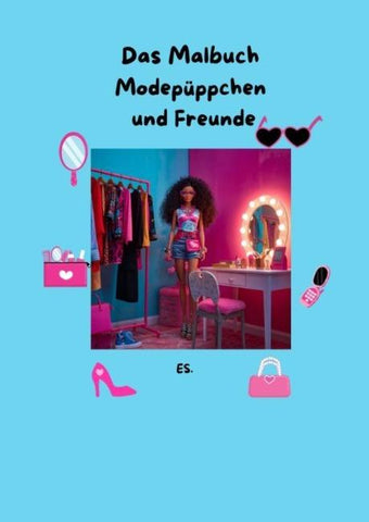 Malbuch das Modepüppchen für die Größeren und Erwachsene