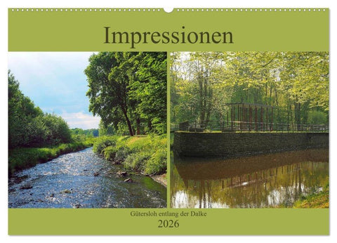 Impressionen - Gütersloh entlang der Dalke (Wandkalender 2026 DIN A2 quer), CALVENDO Monatskalender