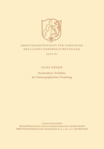 Konstruktive Probleme der Ozeanographischen Forschung