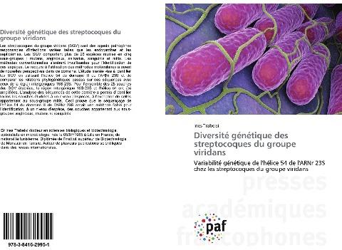 Diversité génétique des streptocoques du groupe viridans