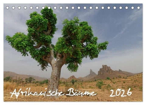 Afrikanische Bäume (Tischkalender 2026 DIN A5 quer), CALVENDO Monatskalender