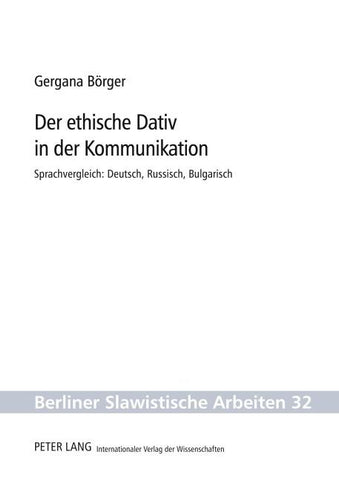 Der ethische Dativ in der Kommunikation