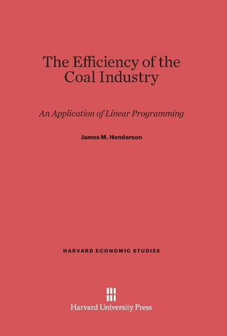 The Efficiency of the Coal Industry