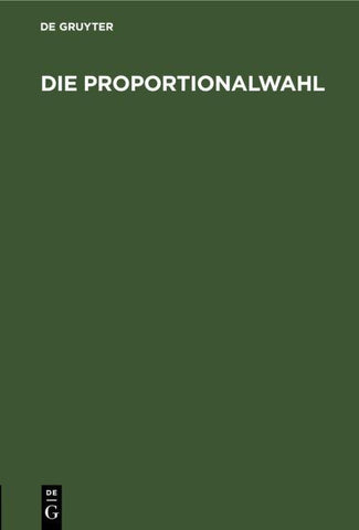 Die Proportionalwahl